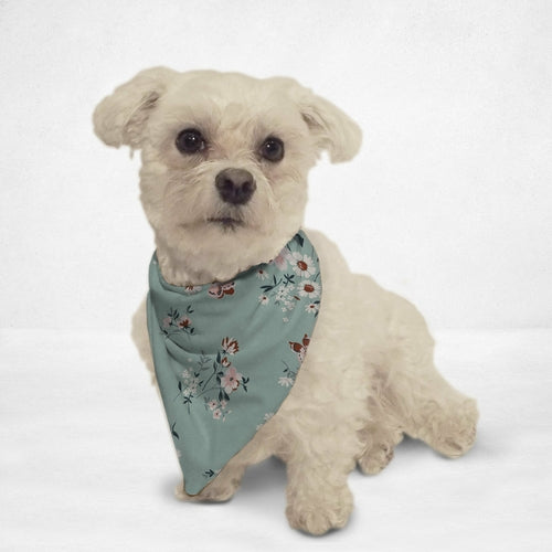 Soft White Flowers Cat & Dog Bandana